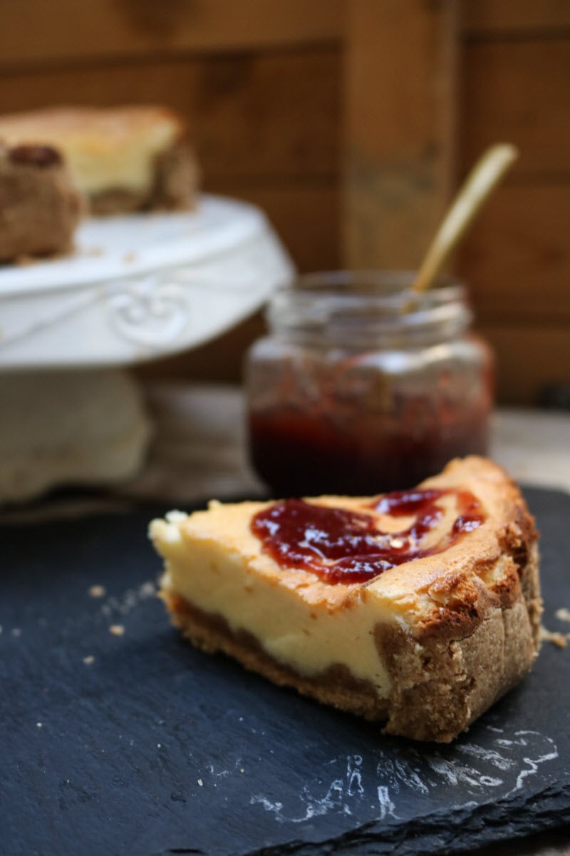 Keto Cheesecake homemade sugar-free Jam